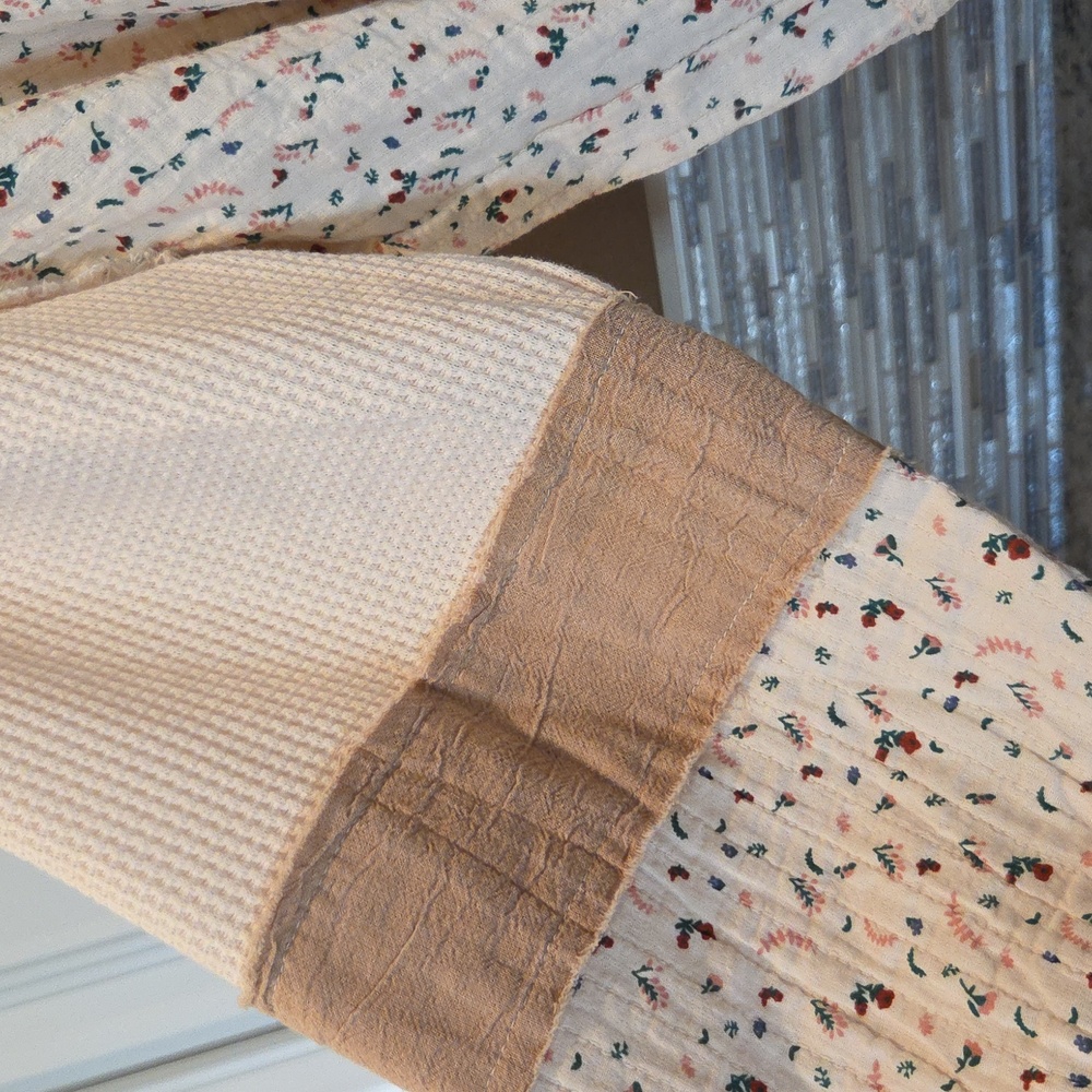 POL Cream and Tan Patchwork Pullover NWT - image 4